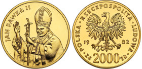 GOLD coins John Paul II - papal sets
POLSKA / POLAND / POLEN / PRL / JAN PAWEL II / JOHN PAUL II / GOLD

PRL. 2.000 zlotych 1982 John Paul II Pope,...