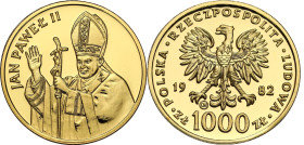 GOLD coins John Paul II - papal sets
POLSKA / POLAND / POLEN / PRL / JAN PAWEL II / JOHN PAUL II / GOLD

PRL. 1.000 zlotych 1982 John Paul II Pope ...