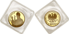 GOLD coins John Paul II - papal sets
POLSKA / POLAND / POLEN / PRL / JAN PAWEL II / JOHN PAUL II / GOLD

PRL. 1.000 zł 1982 John Paul II Pope stemp...