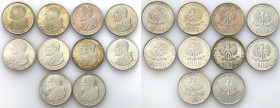 Coins Poland People Republic (PRL)
POLSKA / POLAND / POLEN / POLOGNE / POLSKO

PRL. 1000 zlotych 1982 i 1983 John Paul II Pope set 10 pieces 

Ze...
