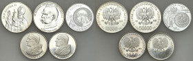 Coins Poland People Republic (PRL)
POLSKA / POLAND / POLEN / POLOGNE / POLSKO

10 - 50.000 zlotych 1982- 2006, set 

Zróżnicowany zestaw srebrnyc...