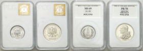 Coins Poland People Republic (PRL)
POLSKA / POLAND / POLEN / POLOGNE / POLSKO

PRL. 1 zloty 1983 MS69 i 1000 zlotych 1983 PR70 set 2 pieces 

Pię...