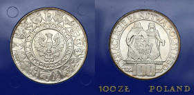 Coins Poland People Republic (PRL)
POLSKA / POLAND / POLEN / POLOGNE / POLSKO

100 zlotych 1966 Mieszko i Dąbrówka – Millenium 

Pięknie zachowan...