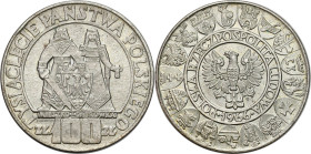 Coins Poland People Republic (PRL)
POLSKA / POLAND / POLEN / POLOGNE / POLSKO

100 zlotych 1966 Mieszko i Dąbrówka – Millenium 

Ładnie zachowana...