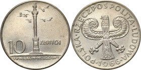 Coins Poland People Republic (PRL)
POLSKA / POLAND / POLEN / POLOGNE / POLSKO

10 zlotych 1966 mała kolumna 

Fischer: OB 055

Details: 9,69 g ...
