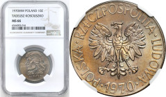 Coins Poland People Republic (PRL)
POLSKA / POLAND / POLEN / POLOGNE / POLSKO

PRL. 10 zlotych 1970 Tadeusz Kościuszko NGC MS66 

Piękny, mennicz...