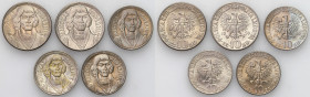 Coins Poland People Republic (PRL)
POLSKA / POLAND / POLEN / POLOGNE / POLSKO

PRL. 10 zlotych 1959 – 1969 Mikołaj Kopernik, set 5 pieces 

Monet...