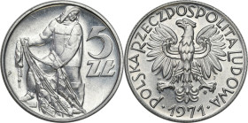 Coins Poland People Republic (PRL)
POLSKA / POLAND / POLEN / POLOGNE / POLSKO

PRL. 5 zlotych 1971 Rybak 

Pięknie zachowana moneta.Fischer OB.04...