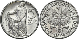 Coins Poland People Republic (PRL)
POLSKA / POLAND / POLEN / POLOGNE / POLSKO

PRL. 5 zlotych 1974 Rybak 

Pięknie zachowana moneta.Fischer OB 04...