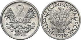 Coins Poland People Republic (PRL)
POLSKA / POLAND / POLEN / POLOGNE / POLSKO

PRL. 1 zloty 1970 Jagody – BEAUTIFUL 

Rzadszy, wczesny rocznik. P...