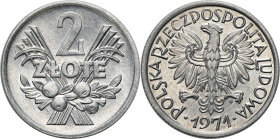 Coins Poland People Republic (PRL)
POLSKA / POLAND / POLEN / POLOGNE / POLSKO

PRL. 2 zlote 1971 Jagody - BEAUTIFUL 

Pięknie zachowane.Fischer O...