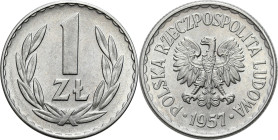 Coins Poland People Republic (PRL)
POLSKA / POLAND / POLEN / POLOGNE / POLSKO

PRL. 1 zloty 1957 - VERY RARE YEAR 

Najrzadszy rocznik obiegowej ...