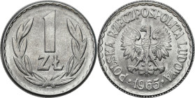 Coins Poland People Republic (PRL)
POLSKA / POLAND / POLEN / POLOGNE / POLSKO

PRL. 1 zloty 1965 

Rzadszy, wczesny rocznik.Pięknie zachowane.Fis...