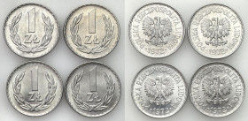 Coins Poland People Republic (PRL)
POLSKA / POLAND / POLEN / POLOGNE / POLSKO

PRL. 1 zloty 1972, set 4 coins 

Pięknie zachowane monety.Fischer ...