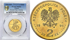 Polish collector coins after 1990
POLSKA / POLAND / POLEN / POLOGNE / POLSKO

III RP. 2 zlote 1996 Zygmunt II August PCGS MS66 Najrzadsza dwuzłotów...