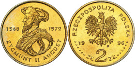 Polish collector coins after 1990
POLSKA / POLAND / POLEN / POLOGNE / POLSKO

III RP. 2 zlote 1996 Zygmunt II August – VERY RARE 

Piękny, mennic...