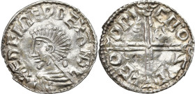 Medieval WORLD coins
GERMANY / ENGLAND / CZECH / GERMAN / GREAT BRITIAN

 England, ?thelred II (978-1016). Long Cross denarius 

Aw.: Popiersie w...