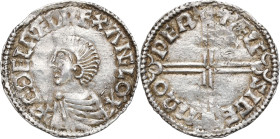 Medieval WORLD coins
GERMANY / ENGLAND / CZECH / GERMAN / GREAT BRITIAN

England, ?thelred II (978-1016). Long Cross denarius 

Aw.: Popiersie wł...