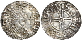 Medieval WORLD coins
GERMANY / ENGLAND / CZECH / GERMAN / GREAT BRITIAN

England, Cnut (Knut) (1016-1035). Short cross denarius - NICE 

Aw.: Wła...