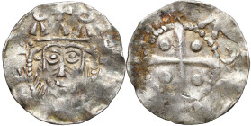 Medieval WORLD coins
GERMANY / ENGLAND / CZECH / GERMAN / GREAT BRITIAN

Netherlands, Deventer. Conrad II (1024-1039). Denarius 1027-1039 

Aw.: ...