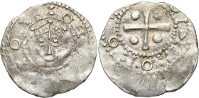 Medieval WORLD coins
GERMANY / ENGLAND / CZECH / GERMAN / GREAT BRITIAN

Germany, Lower Lorraine, Tiel. Henry II? (1002-1024). Denarius 

Aw.: Gł...