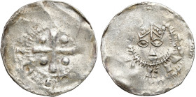 Medieval WORLD coins
GERMANY / ENGLAND / CZECH / GERMAN / GREAT BRITIAN

Germany, Lower Lorraine, Tiel. Henry II? (1002-1024). Denarius 

Aw.: Gł...