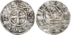 Medieval WORLD coins
GERMANY / ENGLAND / CZECH / GERMAN / GREAT BRITIAN

Germany, Saxony - Otto III (983-1002). OAP type denarius 

Aw: Krzyż gre...