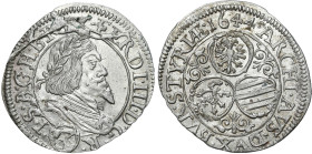 Austria
World coins

Austria, Ferdynand III (1637-1657). 3 Krajcary 1644, Graz - Very Nice 

Wyraźny blask menniczy, wbite zużytym stemplem.Herin...