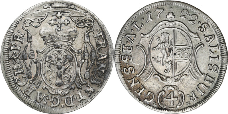 Austria
World coins

Austria, Franciszek Antoni (1709 " 1727) 4 Krajcary - Ba...