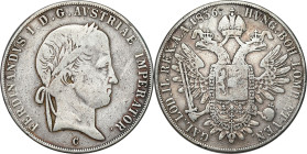 Austria
World coins

Austria, Ferdinand I (1835 1848). Taler (Thaler) 1836 C, Prague 

Inskrypcja na rancie „RECTA - TVERI”Słabo zachowana sztuka...