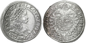 Austria
World coins

Austria, Leopold I (1657-1705). 15 Krajcarw 1662 ca, Vienna 

Naturalnie wygięty krążek - moneta z walcarki.&nbsp;Ładny egze...