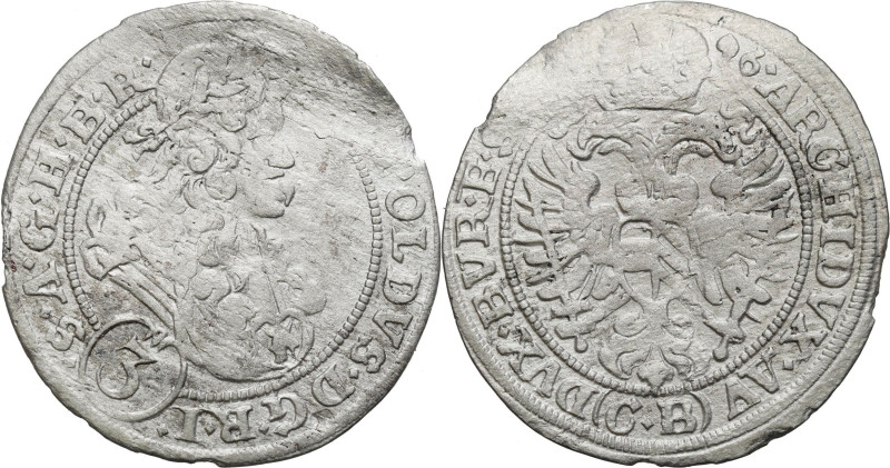 Austria
World coins

SK. Leopold I (1658-1705). 3 Krajcary 1696 CB, Brzeg 
...