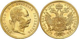 Austria
World coins

Austria. Franciszek Jzef I (1848-1916). Ducat (Dukaten) 1914, Vienna's old beating 

Rzadszy, ciekawszy rocznik. Egzemplarze...