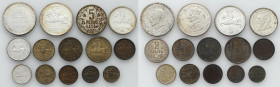 Latvia / Lithuania / Estonia
World coins

Lithuania. 1 Centas up to 10 lithium 1925 - 1938, set of 14 pieces 

Zróżnicowany zestaw monet litewski...