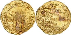 Netherlands
World coins

Netherlands, Geldria. Ducat (Dukaten) 1645 

Dużo połysku menniczego, niewielkie niedobicie, minimalnie gięty krążek.Fri...