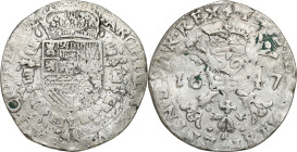 Netherlands
World coins

Spanish Netherlands, Filip IV (1621-1665). Patagon 1647, Bruggia 

Słabo zachowana sztuka.Davenport 4464; Delmonte 29
...