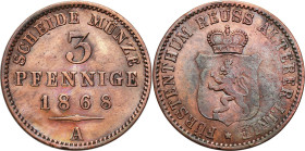 Germany - collection of German coins XVIII-XX centuries
Germany / Deutschland / German / Deutsch / German coins / Reichsmark

Germany, Reuss. 3 Fen...