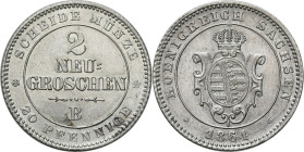 Germany - collection of German coins XVIII-XX centuries
Germany / Deutschland / German / Deutsch / German coins / Reichsmark

Germany, Saxony. 2 Ne...