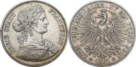 Germany
Germany / Deutschland / German / Deutsch / German coins / Reichsmark

Germany, Frankfurt city, two-thaler = 3 1/2 guilder 1861 1861, Frankf...