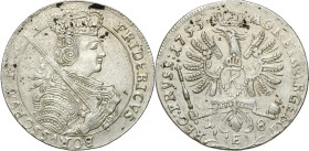 Germany
Germany / Deutschland / German / Deutsch / German coins / Reichsmark

Frederick II (1740-1786). Ort (18 grosz), 1755 E, Krlewiec - RARE 
...