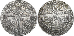 Germany
Germany / Deutschland / German / Deutsch / German coins / Reichsmark

 Germany, Taler (Thaler) - Pesttaler 1528 - RARE 

Aw.: Chrystus na...