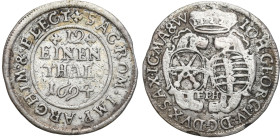 Germany
Germany / Deutschland / German / Deutsch / German coins / Reichsmark

Germany, Saxony. Johann Georg IV (1691-1694). 1/12 Taler (Thaler)a 16...