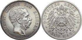 Germany
Germany / Deutschland / German / Deutsch / German coins / Reichsmark

Germany. Saxony. 5 Marka 1902 E, Muldenhtten - Beautiful 

Wyśmieni...