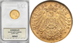 Germany
Germany / Deutschland / German / Deutsch / German coins / Reichsmark

Germany, Wirttembergia. 10 Mark 1896 F, Stuttgart GCN MS65

Pięknie...