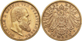 Germany
Germany / Deutschland / German / Deutsch / German coins / Reichsmark

Germany, Wrttemberg. 10 Mark 1900 F, Stuttgart 

Rzadko spotykana p...