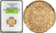 Germany
Germany / Deutschland / German / Deutsch / German coins / Reichsmark

Germany, Wittenberg. 10 Mark 1907 F, Stuttgart NGC AU58 (MAX) 

Pię...