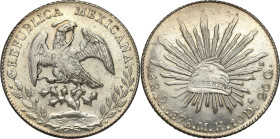Mexico
World coins

Mexico. 8 reais 1878, Mexico 

Ślady czyszczenia.KM 377

Details: 27,05 g Ag 
Condition: 3+ (VF+)