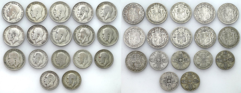 Great Britain
World coins

Great Britain, 1/2 crown, 1 florin. 1912 - 1936, s...