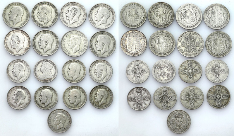 Great Britain
World coins

Great Britain, 1/2 crown, florin and 2 shillings. ...