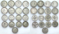 Great Britain
World coins

Great Britain, 1/2 crown, florin and 2 shillings. 1914 - 1941, set of 17 pieces 

Obiegowe monety w stanie od 3 do 4-...
